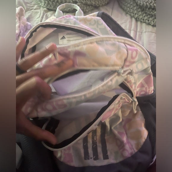 Multicolor Adidas backpack in used condition. - Picture 3 of 4